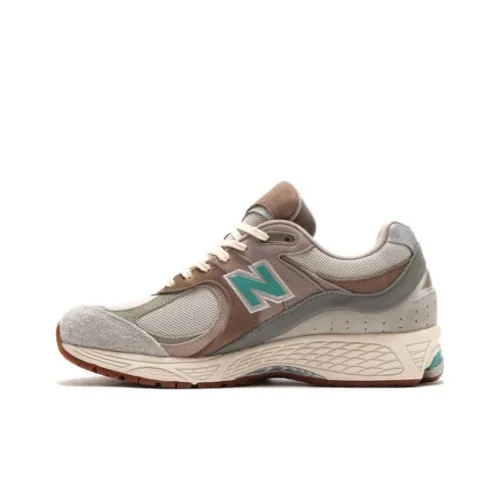 Atmos x New Balance NB 2002R Low Топ Беговые кроссовки Унисекс Бежевый Коричневый Зеленый
