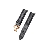 Черный ремешок, черная нить, розовое золото, застежка [Только ремешок + инструмент для сборки и разборки].