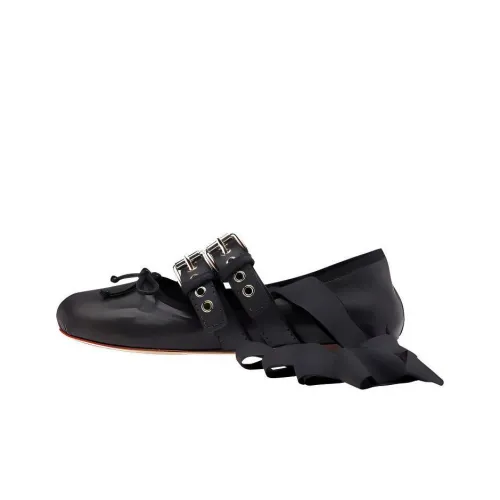 MIU MIU Планшет Повседневная Обувь Женская Черная