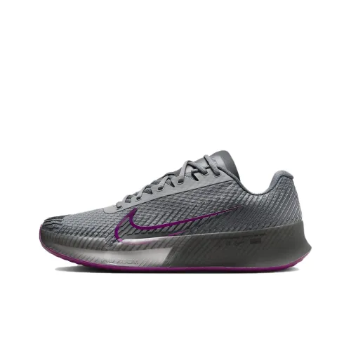 Nike Air Zoom Vapor 11 Slip-Resistant Abrasion-Resistant Low-Top Tennis Shoes Men's Gray Purple Найк Эйр Зум Вапор 11 Противоскользящие Устойчивые к Износу Низкие Кроссовки для Тениса Мужские Серый Фиолетовый