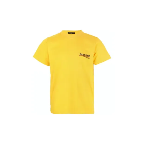 Balenciaga T-Shirt Regular Fit Men's Yellow