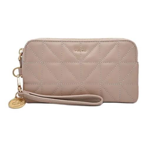 PEDRO Studio Series Кожа Клатч Маленький Женский Нюдовый