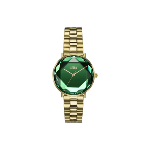 STORM ELEXI Collection Кварцевые Женские Часы Наручной Ремешок из Нержавеющей Стали Зеленый Циферблат