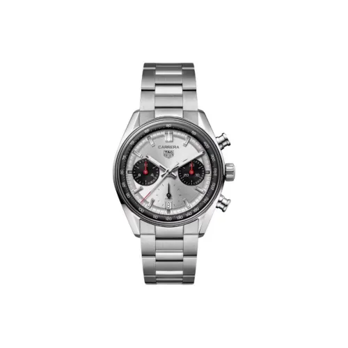 TAG HEUER Автоматический Механический Механизм Мужские Часы 39 мм Серебряный