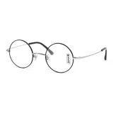 Чёрный обод + серебряный мостик