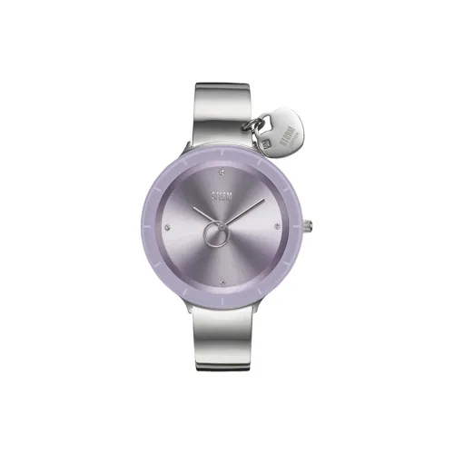 STORM LIANA Collection Кварцевые Женские Наручные Часы Ремешок из Нержавеющей Стали Фиолетовый Циферблат