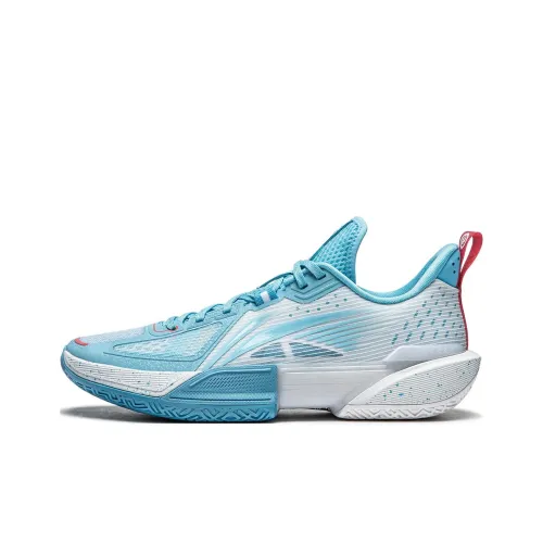 LINING Light Speed 2 Баскетбольные кроссовки Низкий топ Синий Белый Мужской