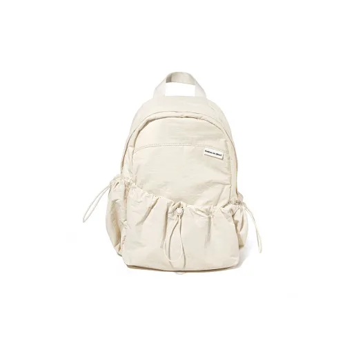 LIVEBOX EN DIRECT Нейлон Рюкзак Маленький Женский Экрю Черный