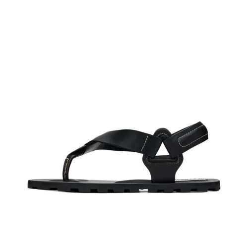 JIL SANDER One Ремень Сандалии Мужские Черные