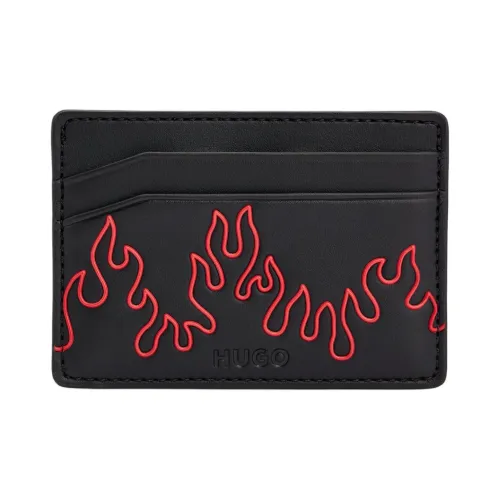 Hugo Boss Синтетический покрытый тканевый держатель для карт Мужской Черный