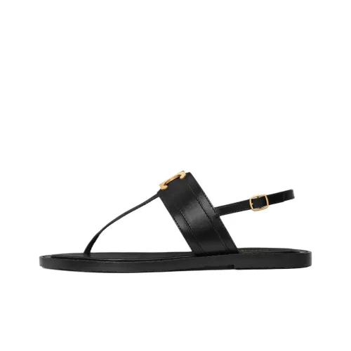 CELINE Lympia one Ремень Сандалии Женские Черный