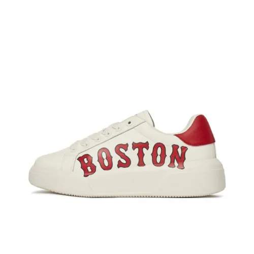 Mlb Base Logo Chunky Classic Low Топ Скейтборд Кроссовки Унисекс Белый Красный