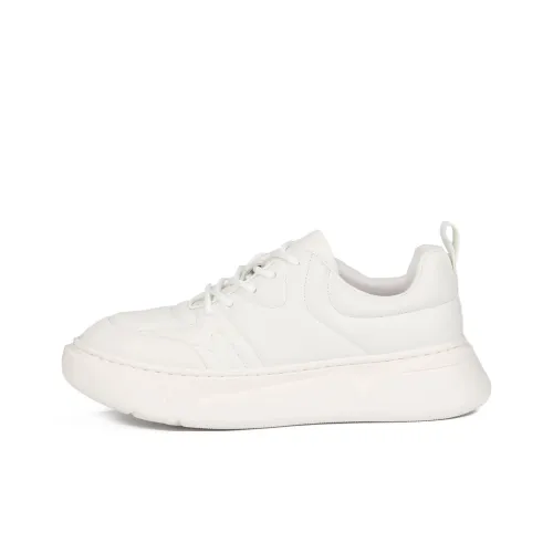 TIEKE Толстая подошва Кроссовки Мужские Белые