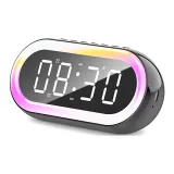 Черный [Будильник, Bluetooth-колонка, RGB-атмосферный свет]