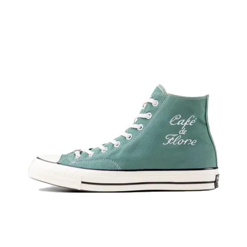 CAFE DE Flore X HIGHSNOBIETY x Converse Chuck 70 High Топ Кеды Унисекс Белый Синий