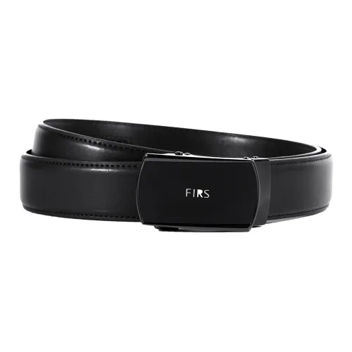 FIRS Ritual Бизнес Автоматическая застежка Модный роскошный ремешок из крупнозернистой текстуры коровьей кожи Мужской 3,5 см