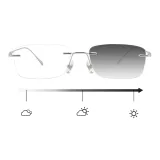 Серебряный (включая ультра-прочную плоскую подошву, светло-синие светоизоляционные линзы)