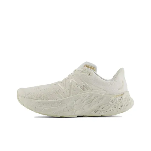 New Balance NB Свежий Foam X More v4 Амортизация Износостойкий Низкий Топ Беговые кроссовки Мужские Белые