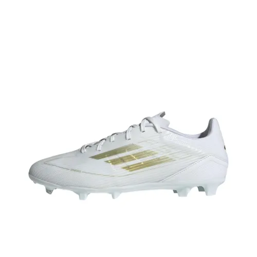 Adidas F50 Нескользящие Легкие Футбольные бутсы Унисекс Белый Золотой