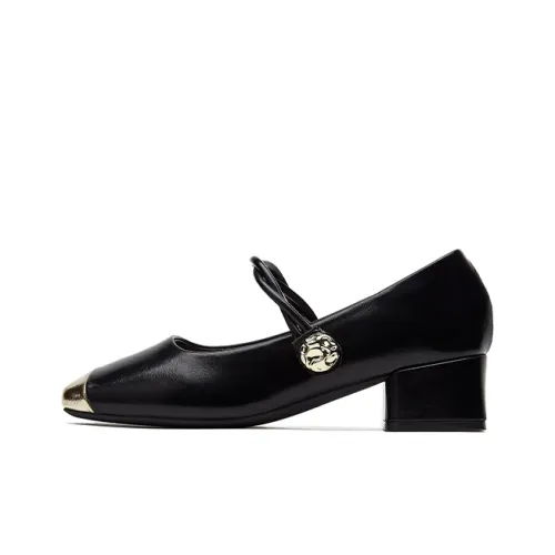 Daphne Грубый каблук Туфли Мэри Джейн Женские