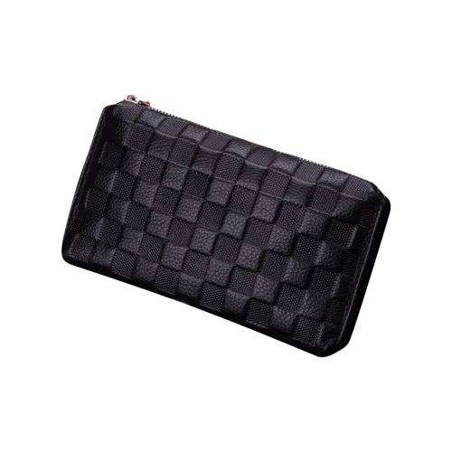 DOSRFINI Клатч из лощеной коровьей кожи стандартный мужской черный