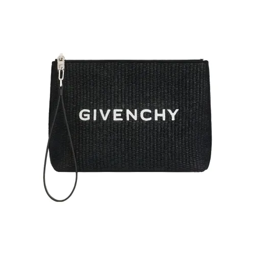 Givenchy Коровья кожа Клатч Кошелек Большой Женские Черный