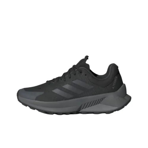 adidas Terrex Soulstride Flow Slip-resistant Abrasion-resistant Low Top Беговые кроссовки Женские Серый