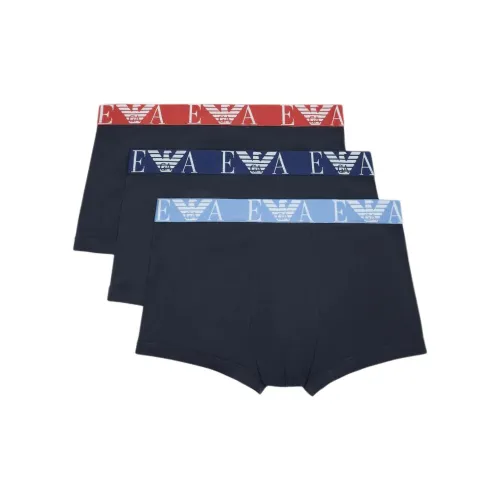 Emporio Armani SS24 Трусы Мужские 3 упаковки Морской синий