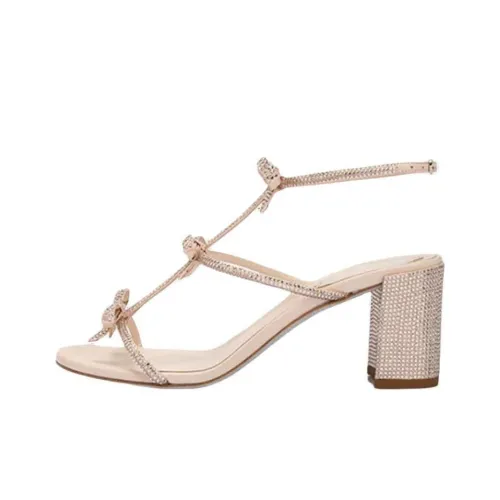 RENE CAOVILLA Caterina One Strap Sandals 6,5cm Women's Pink