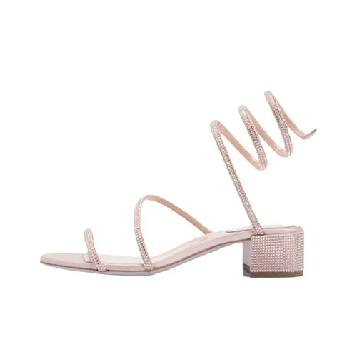 RENE CAOVILLA Cleo One Sandals Strap Women's Light Pink 3,5cm