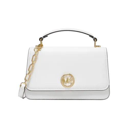 MICHAEL KORS Сумка из коровьей кожи одно плечо ручная сумка через плечо среднего размера женская белая