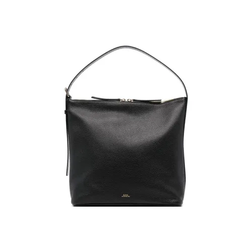 A.P.C Телячья кожа Сумка через плечо Сумка на плечо Женская Черная