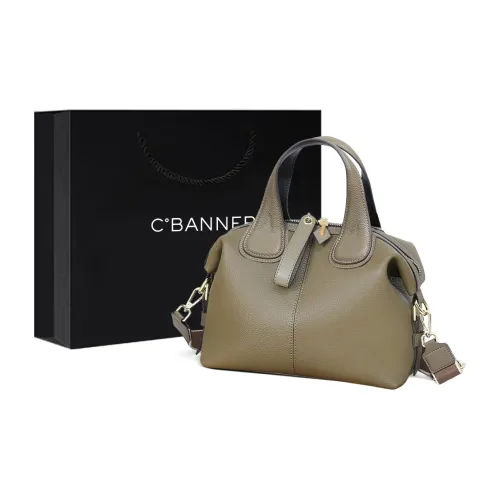 C°BANNER Корова Кожа с Синтетической Кожей Ручная Сумка Сумка через плечо Сумка на плечо Большая Женская Слоновая Серый