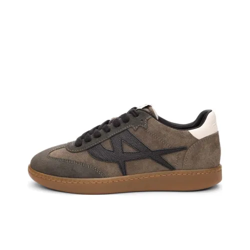 Пепельные скейтбордические кеды Low Top, коричневые, женские