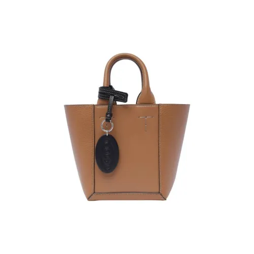 TOD'S Коровья кожа Сумка через плечо Одно плечо Мини Женская Коричневая
