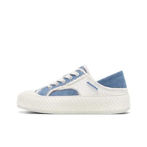 Dickies Low Топ Скейтборд Кроссовки Женские Бежево-Синие