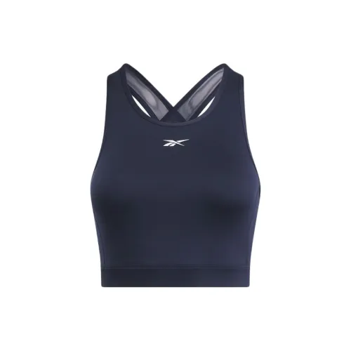 Reebok Морской синий Женские Бюстгальтеры