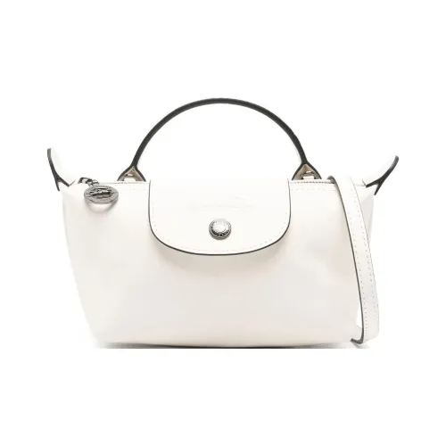 LONGCHAMP Le Pliage Xtra Коровья кожа Сумка через плечо Сумка Экстра маленькая Женская Белая