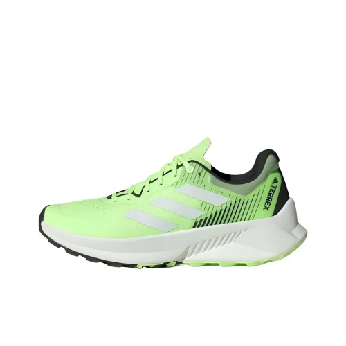 adidas Terrex Soulstride Flow Slip Resistant Abrasion Resistant Низкий Топ Беговые кроссовки Унисекс Зеленый