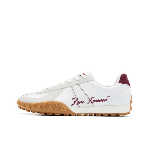 QIAODAN Повседневный Низкий Топ Jordan Белый/Вермиллион Красный Мужской