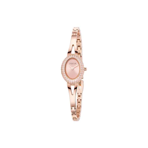 THCN Кварцевый Movement Женские часы 18mm*23mm*6mm Розово-золотой