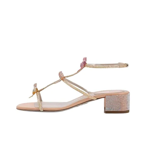 RENE CAOVILLA Caterina one Ремень Сандалии Женские Розовый