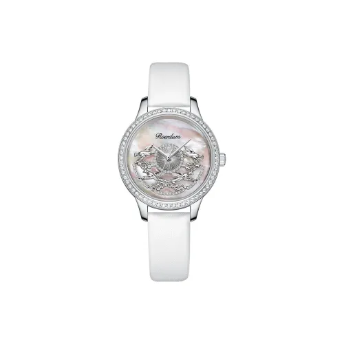 ROERDUM Super Master Collection Wings OF Dreams Кварцевый механизм Коровья кожа Ремешок Часы Женские часы