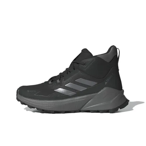 adidas Terrex TRAILMAKER 2,0 Противоскользящий Устойчивый к истиранию MID Топ Альпинистская Обувь Женская Черный Серебристый Серый