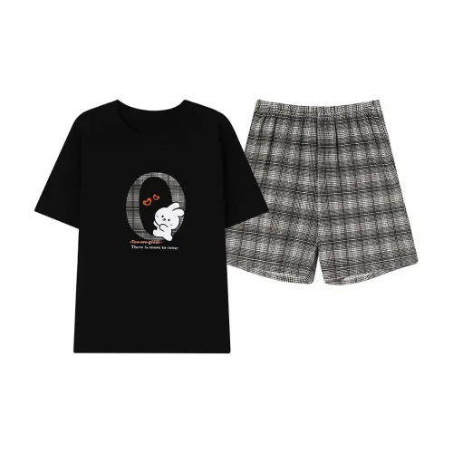 Montagut Pajama Комплект Летний Женский Угольный Черный