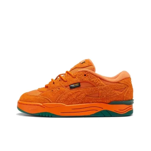 Carrots X PUMA 180 Устойчивые к истиранию Низкие Кроссовки для скейтбординга Унисекс Оранжевые