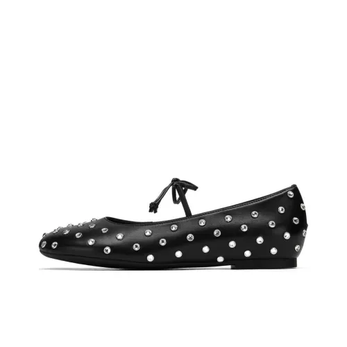 73Hours Naughty Little Devil Flat Mary Jane Shoes Women's Ecru Black Перевод 73Hours Naughty Little Devil Туфли Mary Jane Женские Экрю Черный