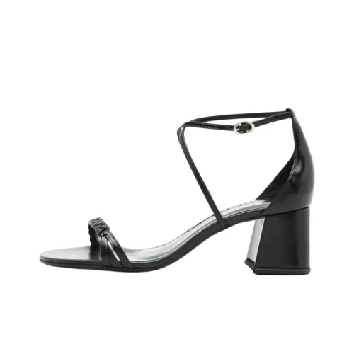 Sarah Chofakian Windsor one Ремень Сандалии 4CM Женские Черный