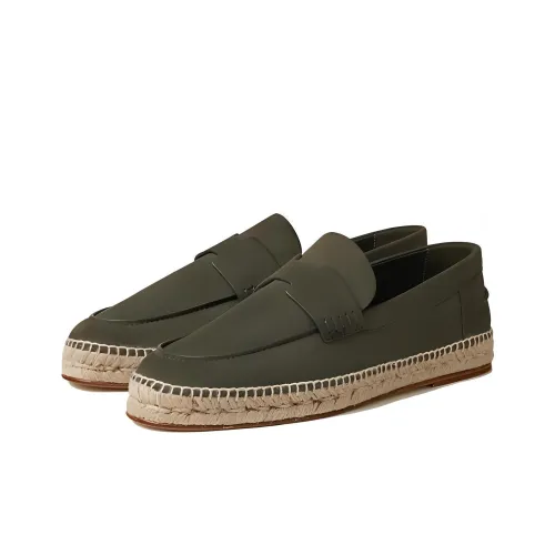 HERMES Trip Эспадрильи Мужские Темно-зеленые