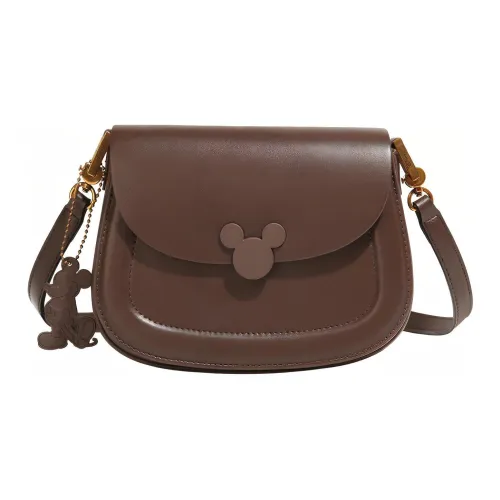 Disney Mickey Series ПУ (полиуретан) Сумка через плечо Commuter Сумка Средний Женская Коричневая